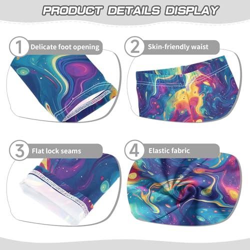 Girls Leggings Soft Toddler Ankle Length Bottoms Neon Fluid Kids Dance Yoga Pants 4-10 Years3