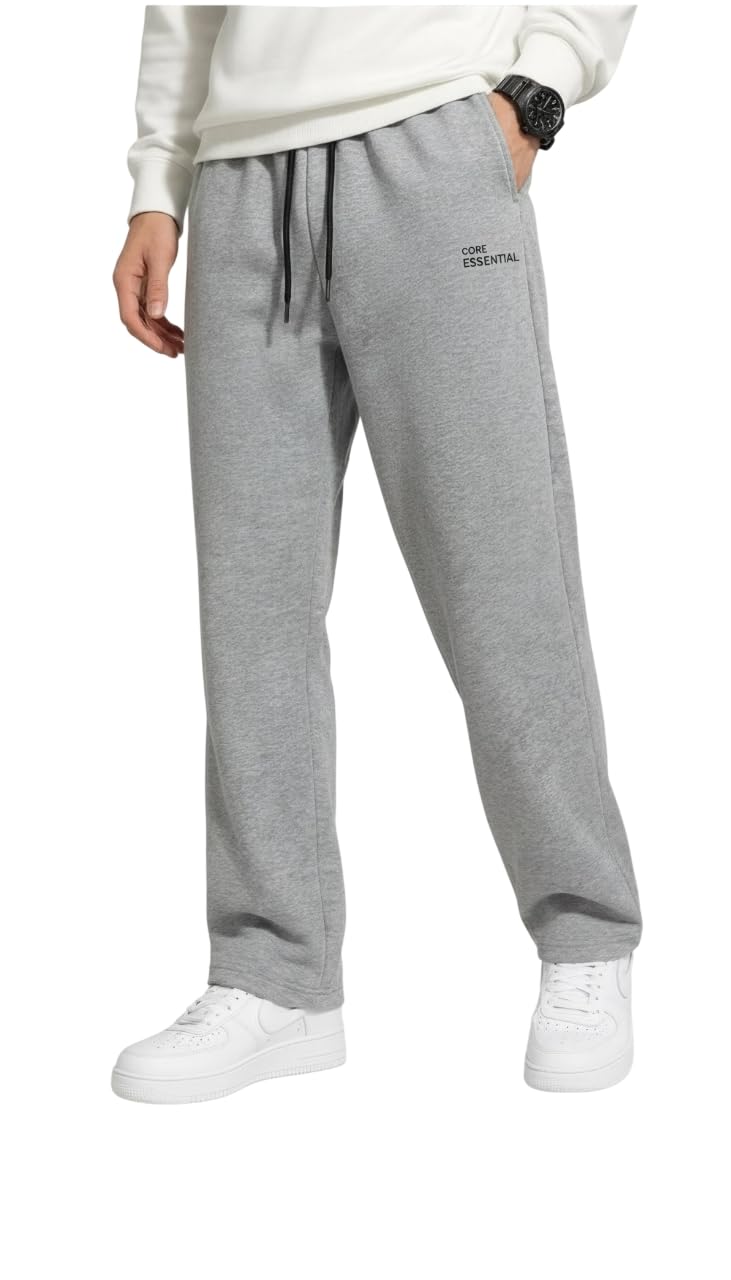 Men’s Relaxed Fit Mid Rise Track Pant | Cotton Blend | Functional 3-Pocket Design | Casual Track Pant with Drawstring-image-41