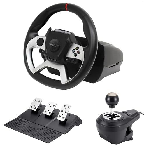 Maxx Tech Pro FF Racing Wheel Kit (Wheel, 3-pedal set & shifter) - PS4/PC/XBOX