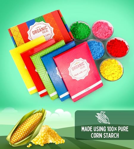 Poudre Holi silky soft lot de 5 couleurs pour party