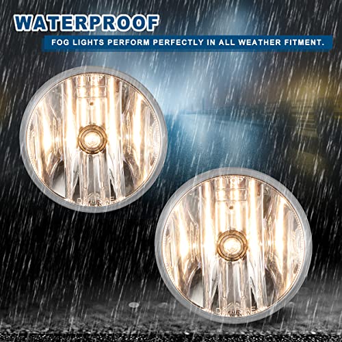 Winjet Fog Lights Compatible With 2007 2008 2009 2010 2011 2012 2013 2014 Chevy Suburban Tahoe 07-13 Avalanche 10-13 Camaro 2015-2019 Colorado Fog Light Replacement,With 12V 24W Bulbs #TOP3