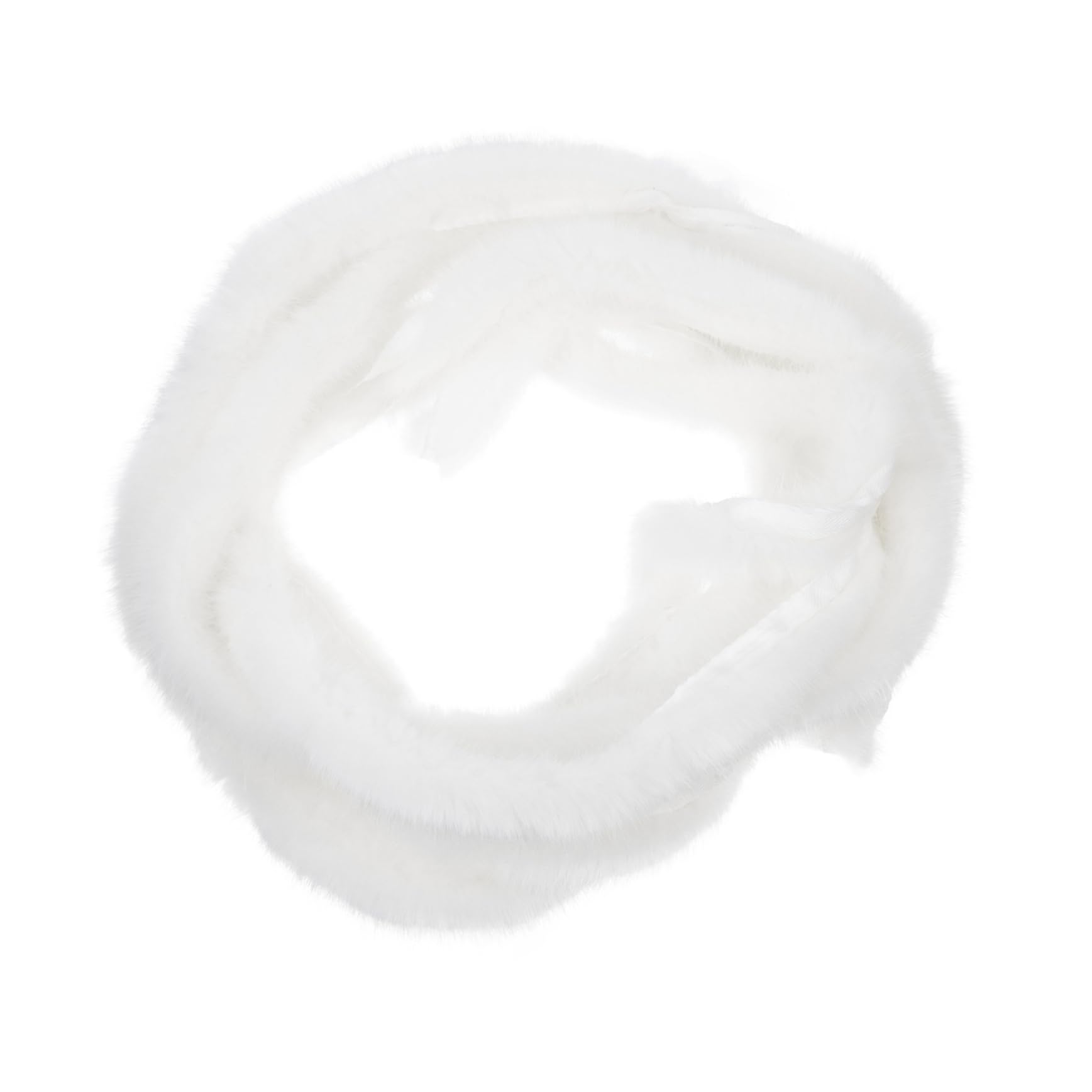 POPETPOP Cinta de Material Sintético Blanco de 3cm para Decoración Navideña y Accesorios de Ropa Hanfu, Material Artificial para Manualidades y DIY