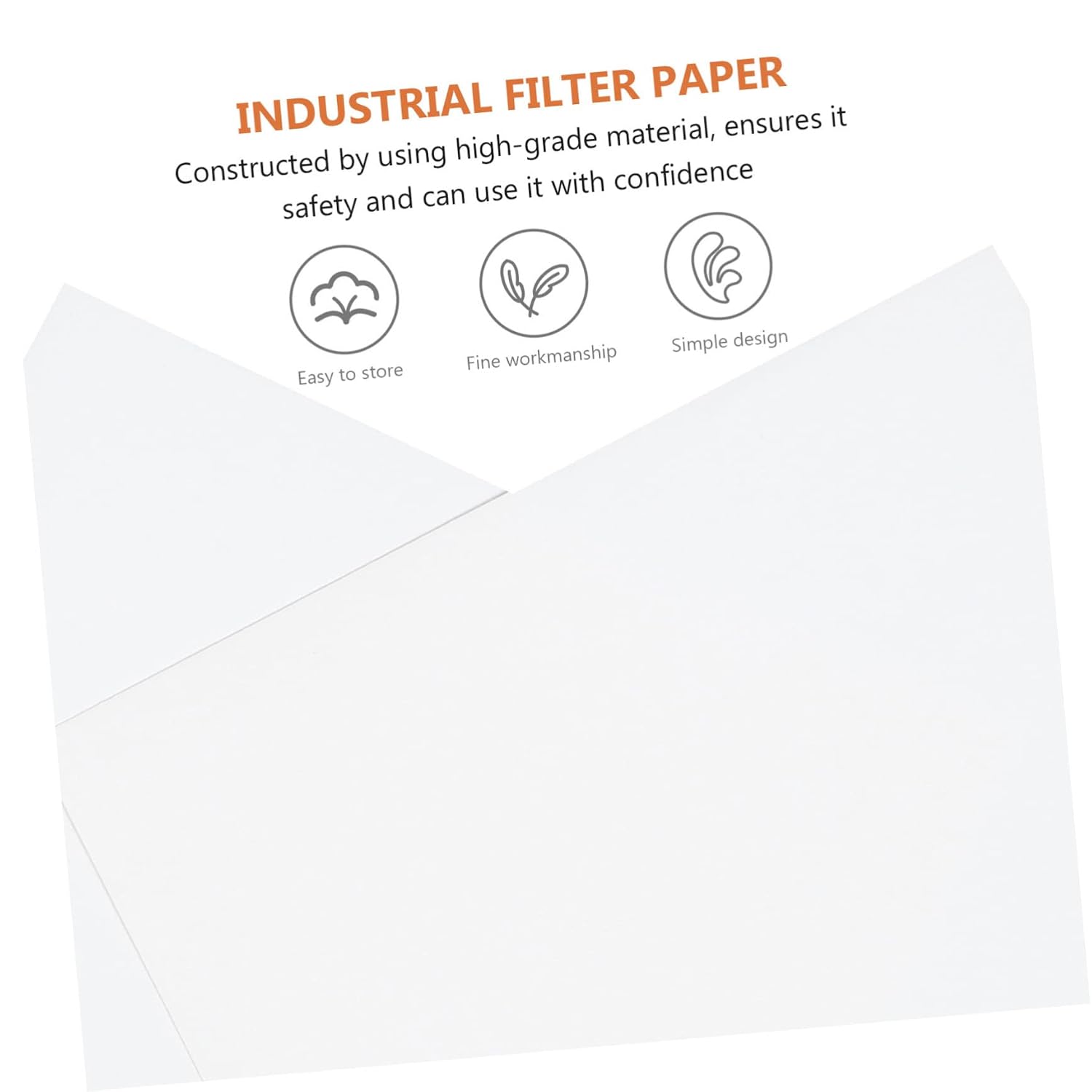 Qualitative Filter Paper 30 Sheets White Paper for Lab Experiment