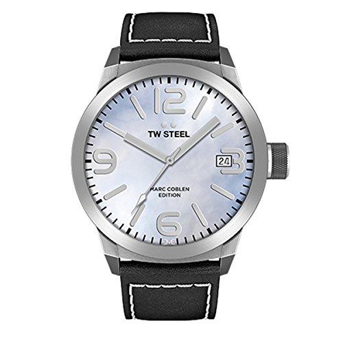 Montre en acier inoxydable TW Steel Marc Coblen 45 mm d'une finition premium