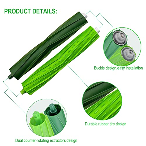 22 Pack Replacement Parts Compatible With Irobot Roomba I&E Series I7 I7+ I3 I3+ I4 I6 I6+ I8 I8+/Plus E5 E6 E7 Robotic Vacuum Main Brush, Filters And Side Brushes #TOP2