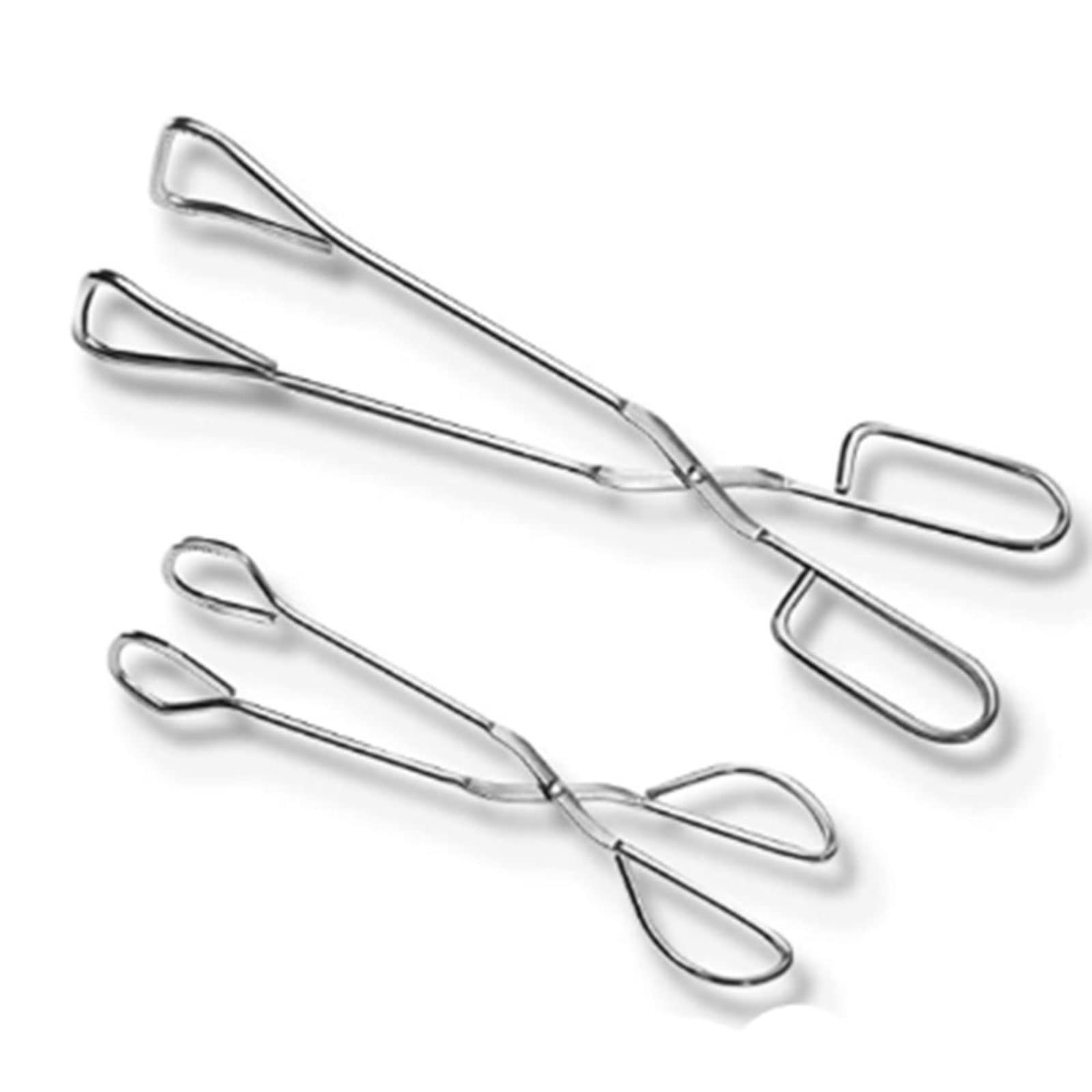 Pinzas de Cocina, 2 uds, Pinzas para Servir, Juego de Tijeras, Mango Largo de Acero Inoxidable, Abrazadera para Pan, Parrilla, Pinza para Asar Alimentos