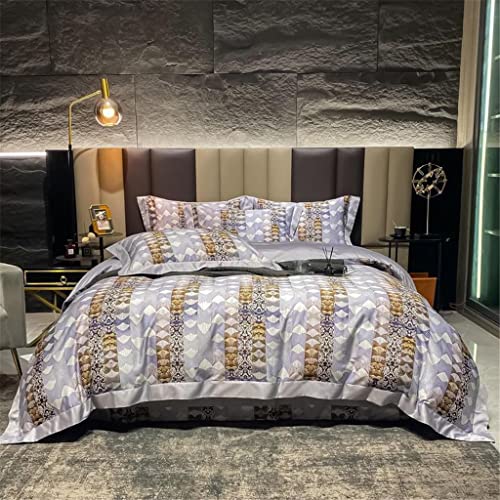 Parure de lit coton égyptien 800 fils motif floral chic de qualité supérieure