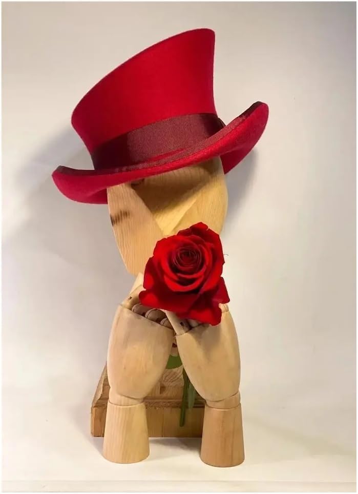 Fedora Hat Magician Coffee Steampunk Punk Party Caps Slanted Top Bucket
