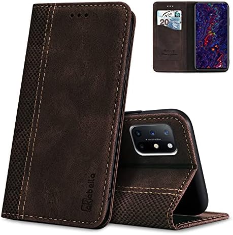 AKABEILA Case for OnePlus Nord 2T 5G Premium Leather Flip Wallet Case with Magnetic Closure Kickstand Card Slots Folio Phone Case Cover Shockproof Black