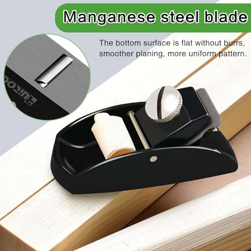 FZYCOM Mini Wood Planer Hand Tool with 2 Pcs Blades, Mini Hand Plane, Woodworking Plane, Wood Planer Machine, Smoothing Beech Wood Plane for Wood Planing, Woodworking, Trimming, etc 4 FZYCOM Mini Wood Planer Hand Tool with 2 Pcs Blades, Mini Hand Plane, Woodworking Plane, Wood Planer Machine, Smoothing Beech Wood Plane for Wood Planing, Woodworking, Trimming, etc - Image 4