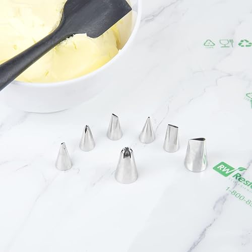 Miniatura 3 de Restaurantware Pastry Tek - Punta de pastelería reutilizable para glaseado de flores – Punta de pastelería de acero inoxidable #2D resistente a las