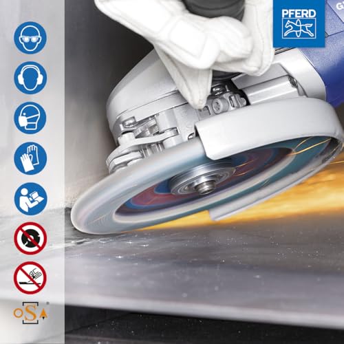 PFERD tools Fächerscheibe POLIFAN curve 2 Stück | Ø 125 mm, Breite M (11 mm), Z40, SGP STEELOX | 69398197 für die präzise Kehlnahtbearbeitung