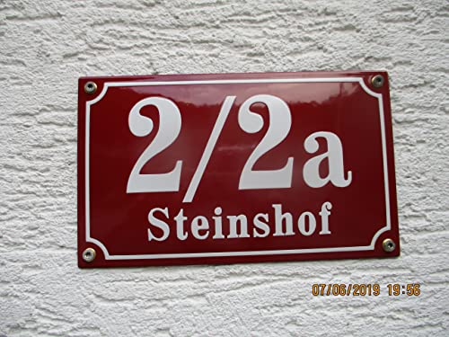 Plaque numéro de maison lisible et résistante aux intempéries en céramique - 5