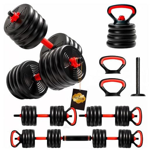 ManiBoom Juego de Pesas y Mancuernas 2 en 1 Ajustables - Juego Mancuernas 10kg - 50kg ANTIDESLIZANTES - Juego de Pesas para Casa con Barra Ajustable y Cierres de SEGURIDAD - Kit de Ejercicio
