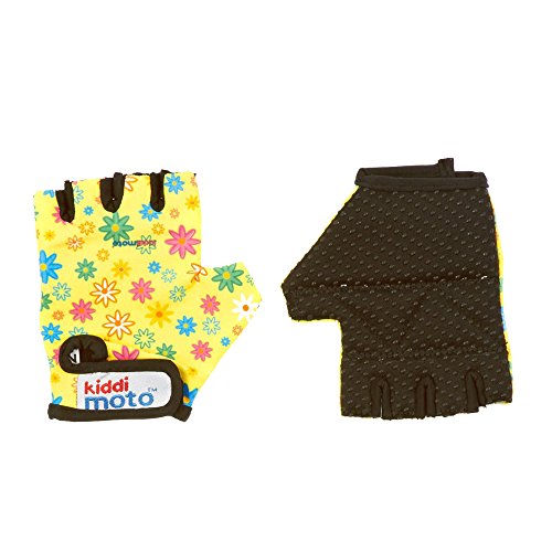 KIDDIMOTO - 2040219 - Accessoires pour Véhicule - Gants Fleurs en Blanc Taille S