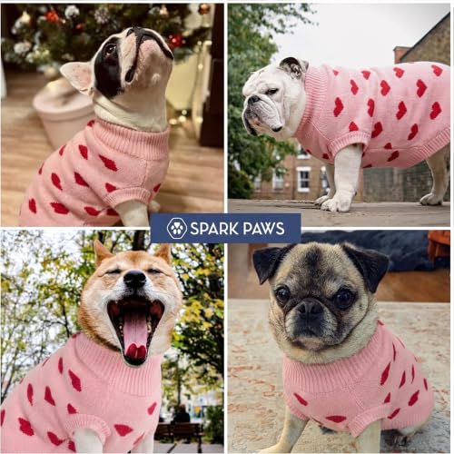 Image of Spark Paws Knit Dog Sweater - Winter Dog Clothes, Small Medium Large
