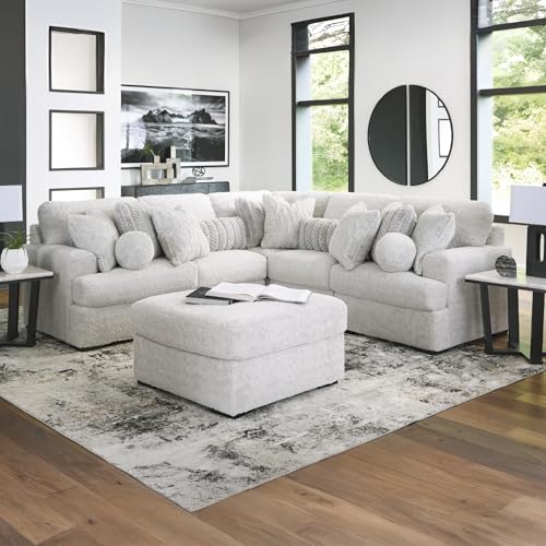 Image of Signature Design by Ashley Cuddlesome 5-Piece L-Shape Sectional, Arctic