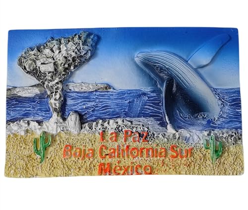 La Paz Baja California Sur Moxico - Imán 3D para nevera, recuerdo de viaje, decoración de nevera, calcomanía magnética para manualidades