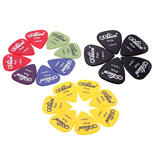 KKmoon Alice AP-P 20pcs 1,5mm ABS suave para guitarra palheta palheta