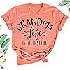 Womens-Grandma-Life-is-The-Best-Life-T-Shirt-Funny-Letter-Print-Blessed-Nana-Gift-Shirts-Short-Sleeve-Tops-Tee Womens Grandma Life is The Best Life T Shirt Funny Letter Print Blessed Nana Gift Shirts Short Sleeve Tops Tee Orange