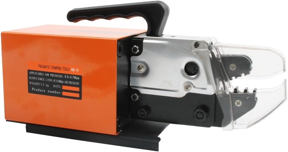 AM-10 Pneumatic Crimping Tool With 4 Die Sets Air Powered Crimper Plier Machine For Many Kinds Of Terminals Multi-purpose