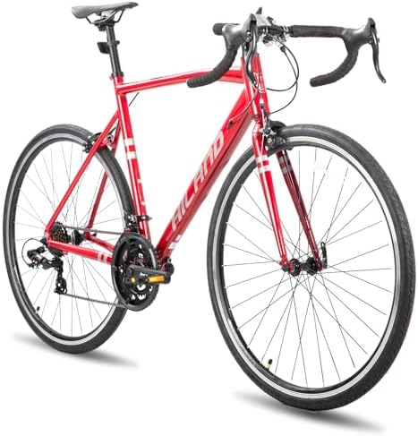 HH HILAND 700c Road Bike 14 Speed, Aluminum Frame Racing Bike, City Commuter Bicycle for Men Women