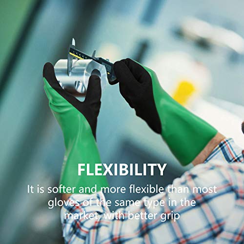 Ds Safety Nitrile Coating Chemical Resistant Gloves 1 Pair (L) #TOP4