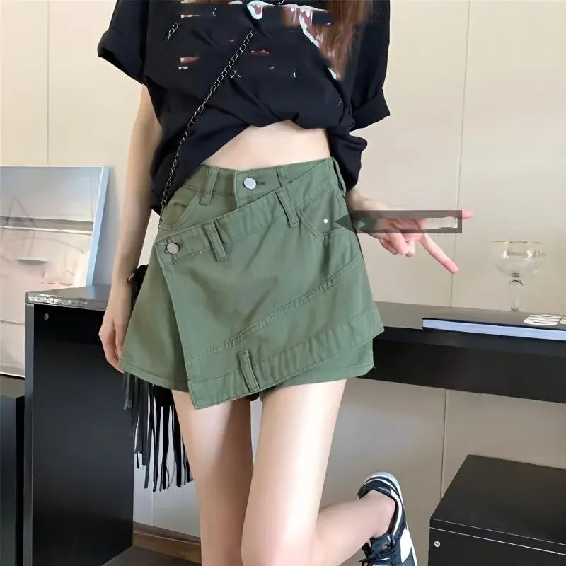 Denim Shorts Women's Pants Summer Design Loose Wide-Leg Pants