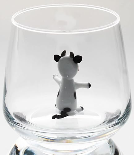 Miniatura 10 de Vaso de vidrio 3D con cachorro dálmata en el interior, figura de animal de vidrio hecha a mano, vidrio sin tallo para agua, vino, leche, bebidas,