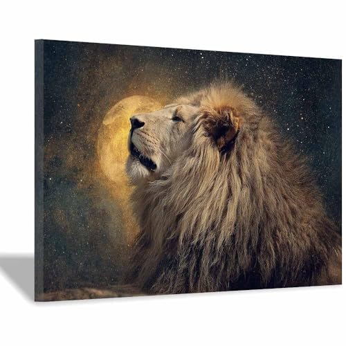 Tableaux muraux lions rugissant cadre inclus fini les murs vides salon