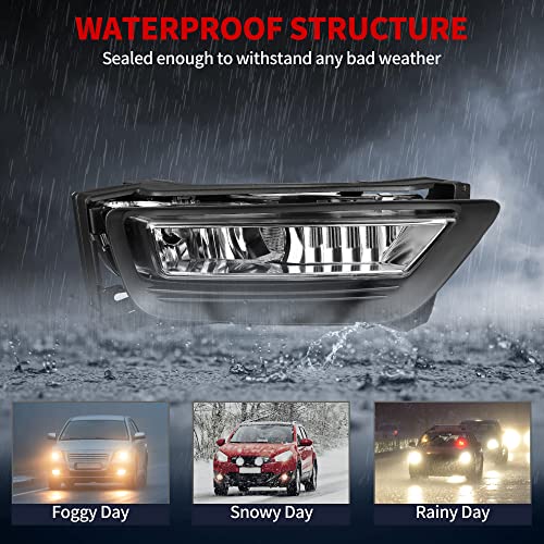 51MuKnJFCjL. SL500  - YITAMOTOR Fog Lights Compatible with 2013 2014 2015 Accord Sedan 9th Gen 13-15 Fog Lamps(4-door Sedan,HO2593132, HO2592132) with H8 12V 25W Bulbs & Wiring Kit