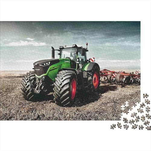 Puzzle de 1000 piezas estilo tractor agrícola, juego de mesa para adultos con paisaje de campo