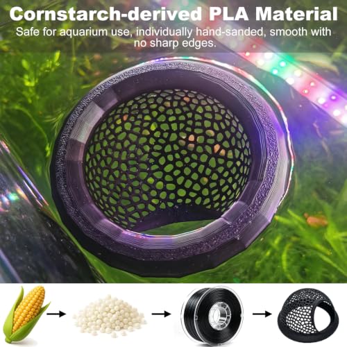 Image of Floating Betta Hammock and Feeding Ring, Aquarium Beta Hideout, Cave, Bed
