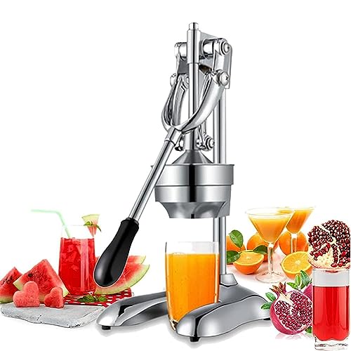 Exprimidor de cítricos de grado comercial, exprimidor profesional para limón fresco, granada y lima, exprimidor manual desmontable para exprimir, exprimidor de frutas resistente para bar y cocina