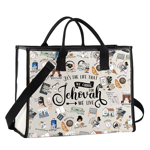 Regalo JW de bautismo y pionero con bolsa tote cristiana para publicaciones