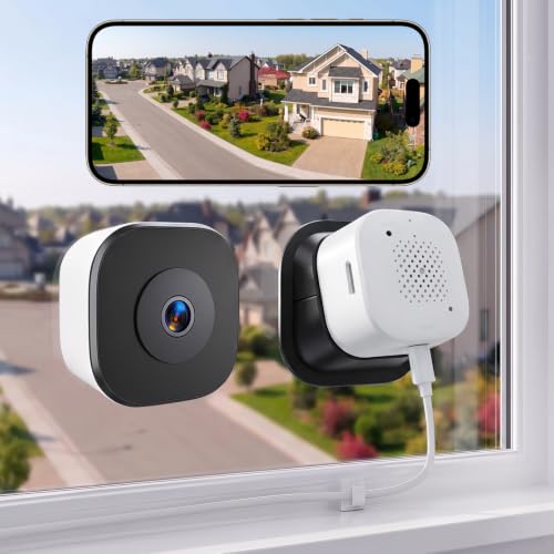2K SafeView Window Camera Dual Band WiFi Indoor Window Security Camera1Pcs | 3MP,Anti-Glare & Anti-Reflection Design,Colorvue AI Color Night Vision,18°Magnetic Mount, no drill setup,multi-user sharing - image 1