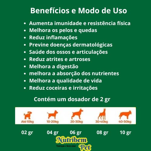 Suplemento alimentar Nutribem Pet ® para cães + Imunidade + Vitaminas - 250g