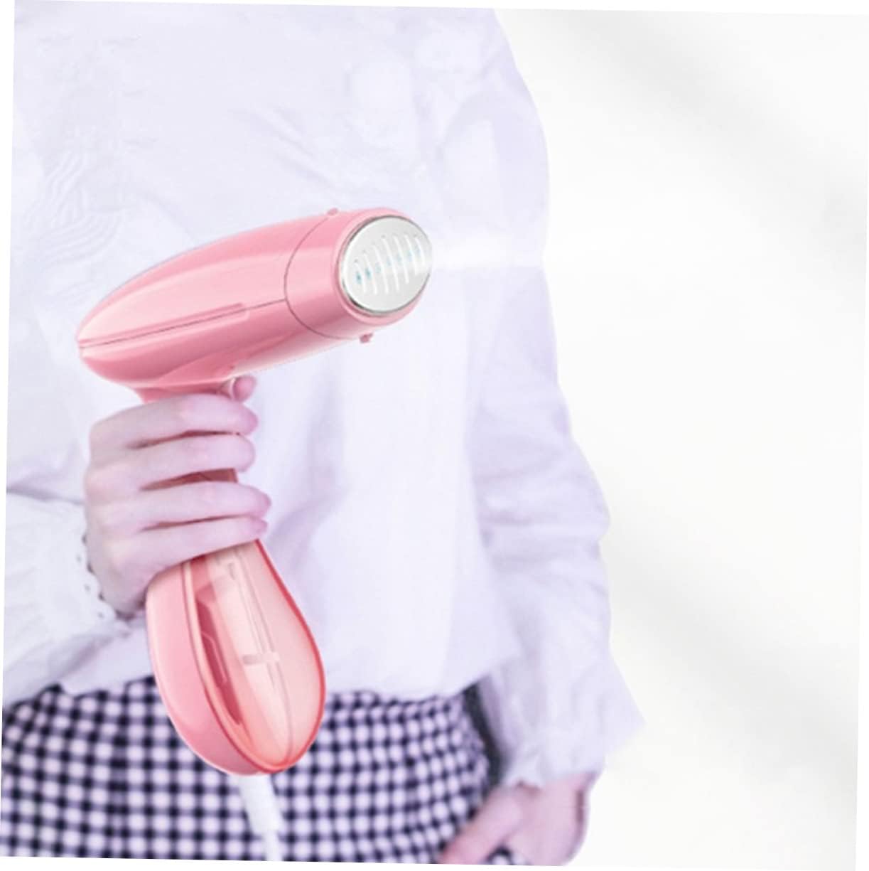 110v Portable Handheld Garment Steamer for Travel Compact Design Detachable Water Tank Efficient Wrinkle Remover for Plug Pink