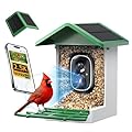 ?isYoung Smart Bird Feeder with Camera, 2.5K QHD, AI Identify 16000+ Birds,Dual Solar Panel, AI Auto-Capture & Motion Detection, IP65 Weatherproof,170° Field of View, Perfect Bird Watching Gift
