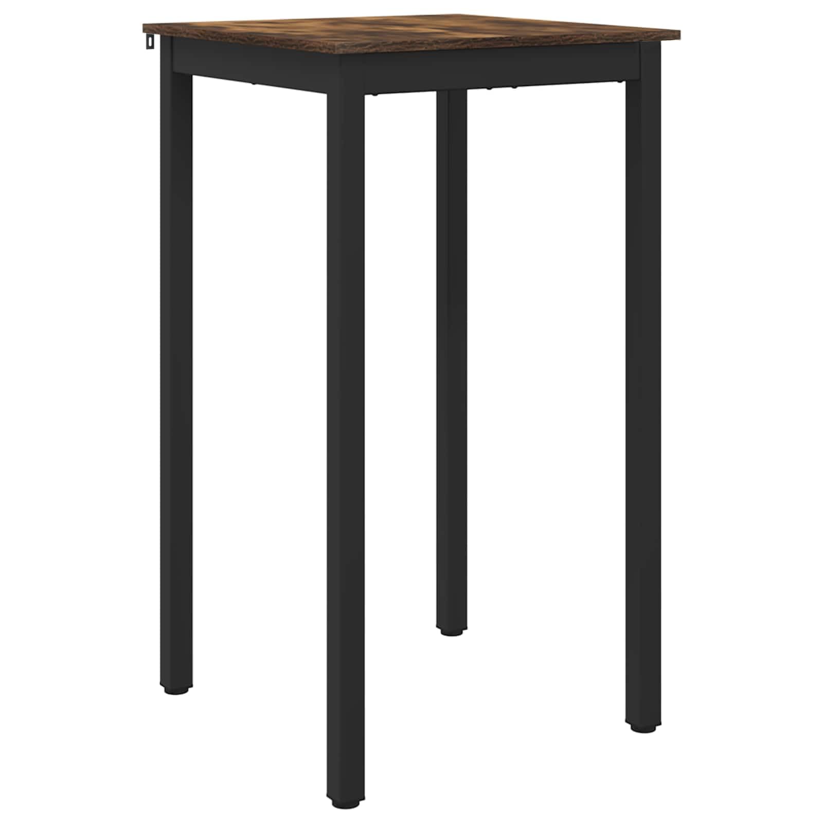 Table haute en bois mange debout 60x60cm meuble de bar pour salle à manger