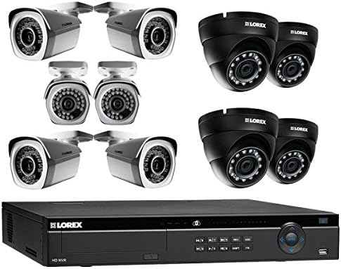 Lorex NR800 Series 1080P 16 Channel 3TB NVR 10 Camera System 6 1080P LNB3321B Bullet Cameras & 4 1080P LNE3322B Dome Cameras