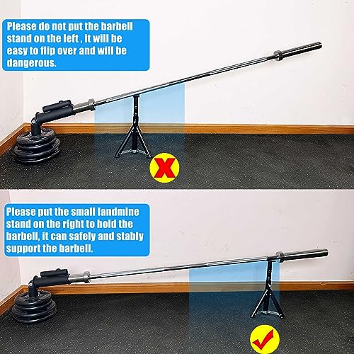 Image of Viking Press Landmine Handle for 2-Inch Barbell, Hack Squat T-Bar Row Attachment Strength Training Accessories, Shoulder Press Landmine Attachment Equipment