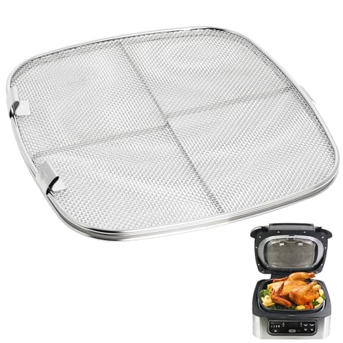 Stainless Steel Splatter Shield for Ninja Foodi AG301 Air Fryer Accessories Air Fryer Splatter Guard Compatible with Ninja Foodi AG300 AG300C AG301C AG302 AG400