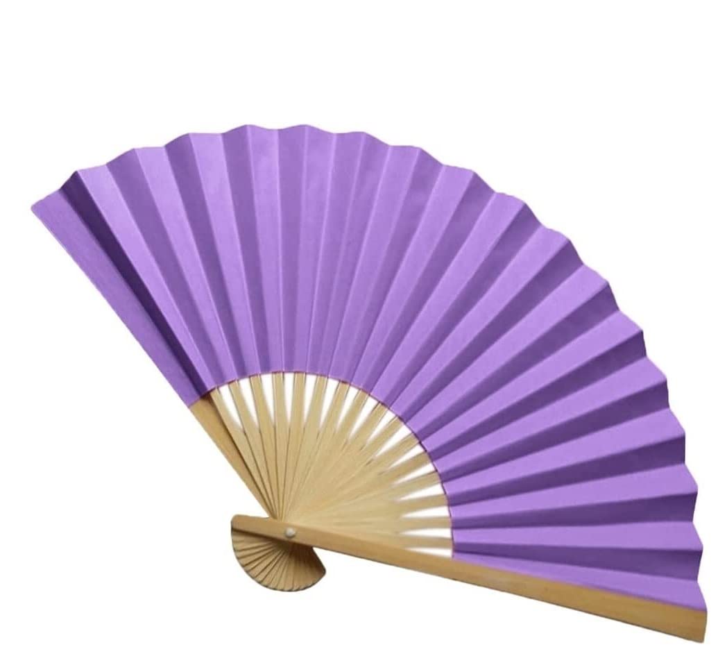 DANNMPX Display Fans Traditional Chinese Fans Paper Bamboo Folding For Church Wedding Hand Holding Hand Held(J)