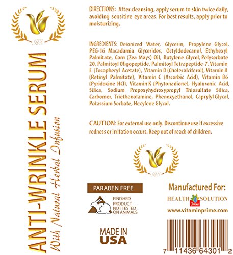 Anti Wrinkle Lotion - Anti-Wrinkle SERUM - Beauty Products for face - 1 Bottle - Image 3