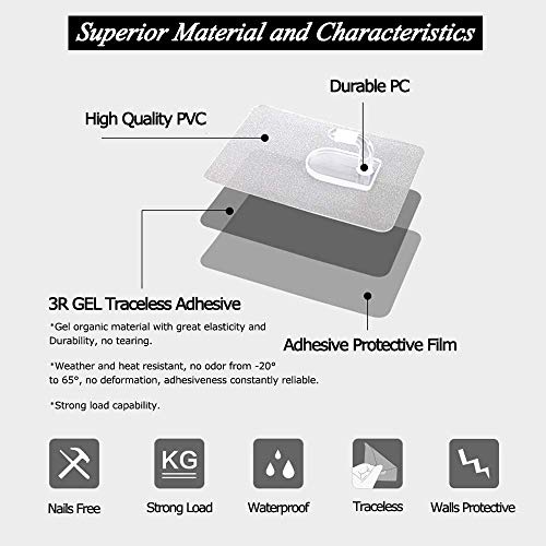 Ganci antisdrucciolevoli, ganci a parete adesivi