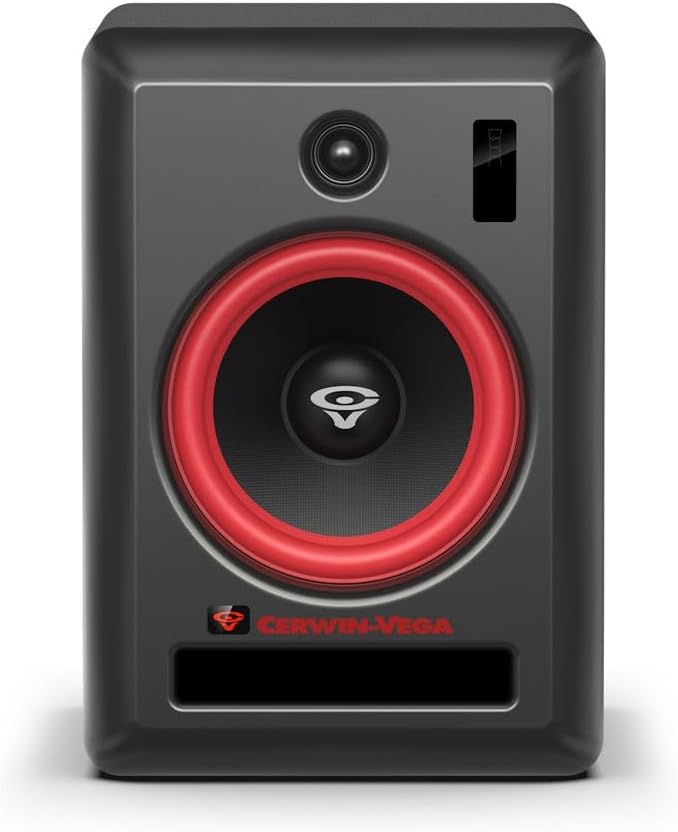 Cerwin Vega! VEGA8SB-SAT 8 inch 100 Watts 2-Way Studio Monitor Full Range Active Powered Black Single