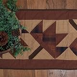 Reto Barn Autumn Leaf Quilted Table Runner (Tea Dyed, Large)