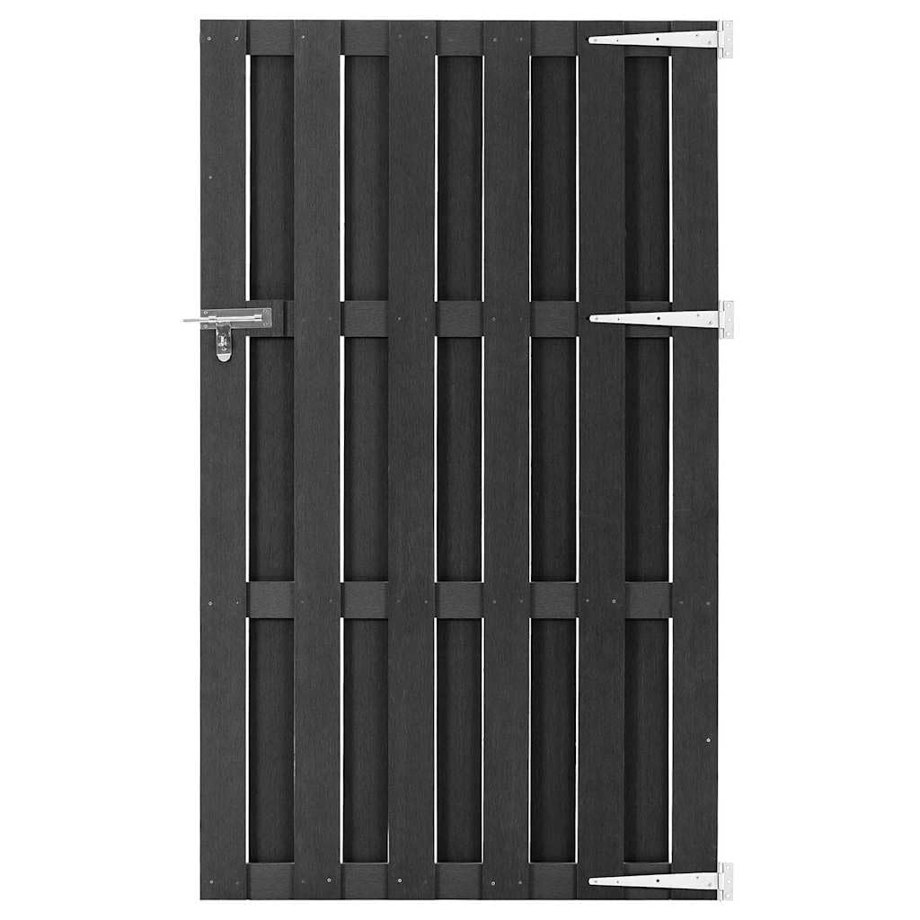 Puerta de jardín WPC 100 x 180 cm – Robusto privacidad para
