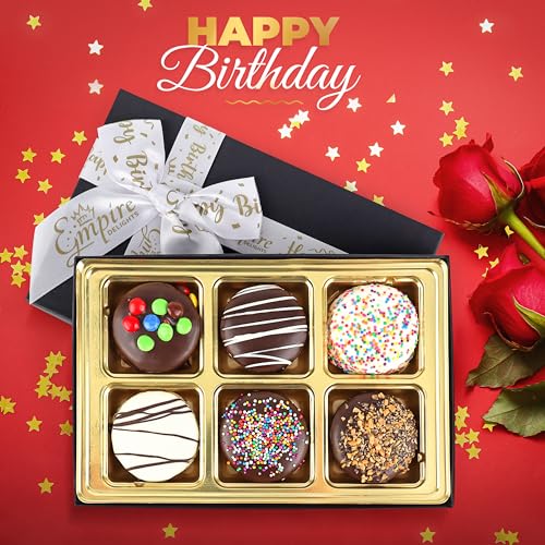 image for Chocolate Cookies Birthday Gift Basket for Men and Women - Gourmet Hap
